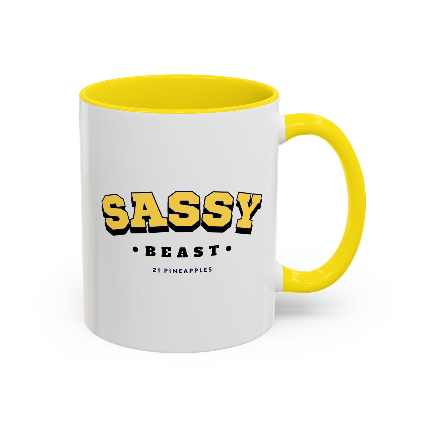 Sassy Varsity Yellow 11oz Coffee Mug