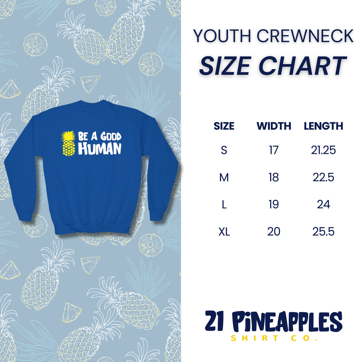 Be A Good Human Christmas YOUTH Crewneck