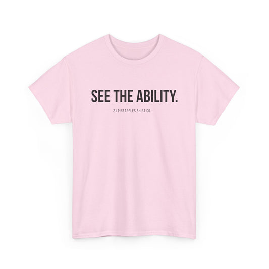 See The Ability Black Tee