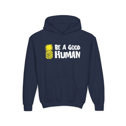 Be A Good Human Cartoon YOUTH HOODIE
