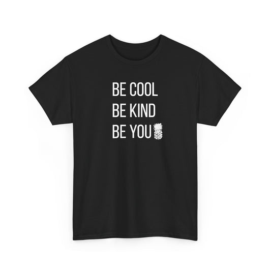 Be Cool FULL White Print Tee