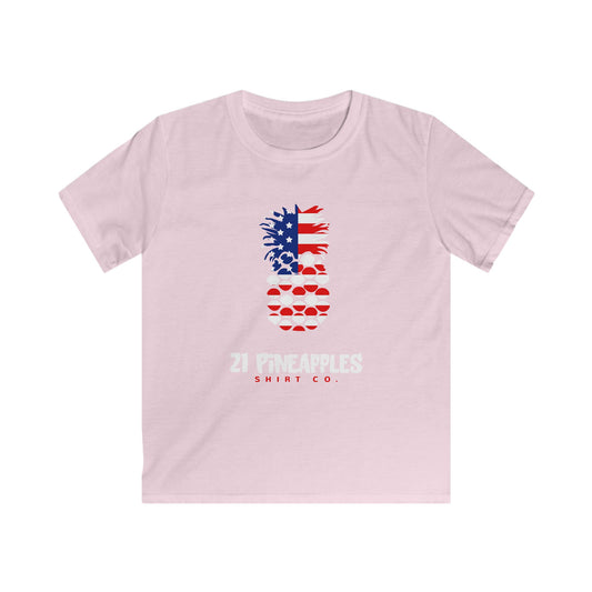 21 Pineapples American Flag YOUTH TEE