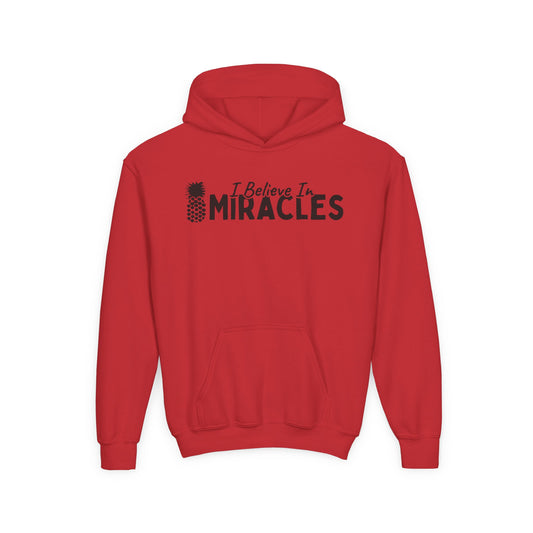 I Believe In Miracles Black YOUTH HOODIE