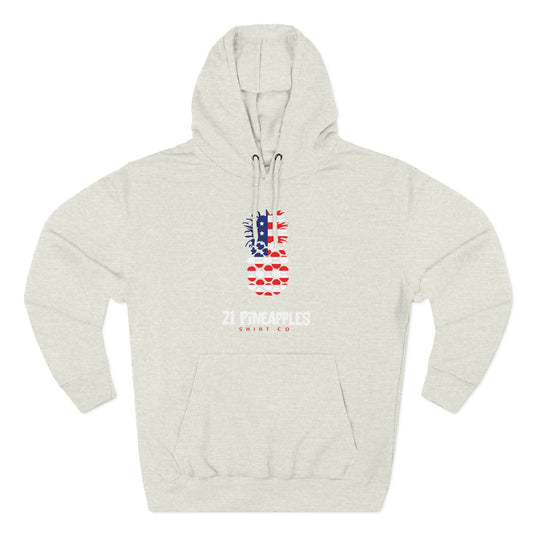 21 Pineapples American Flag Hoodie