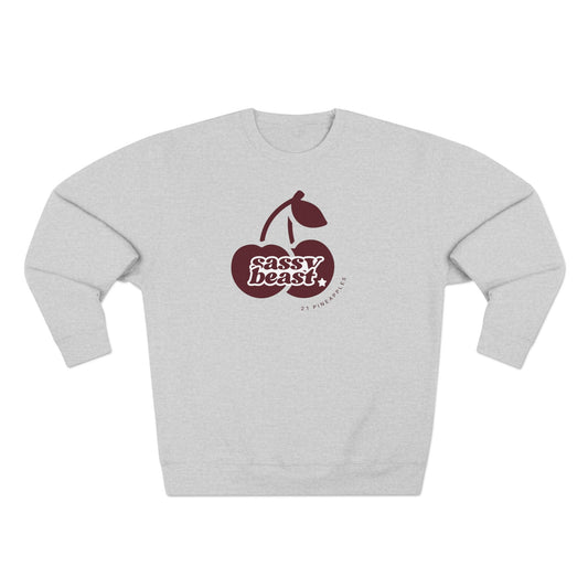 Sassy Cherries Red Crewneck