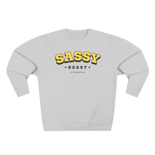 Sassy Varsity Yellow Crewneck