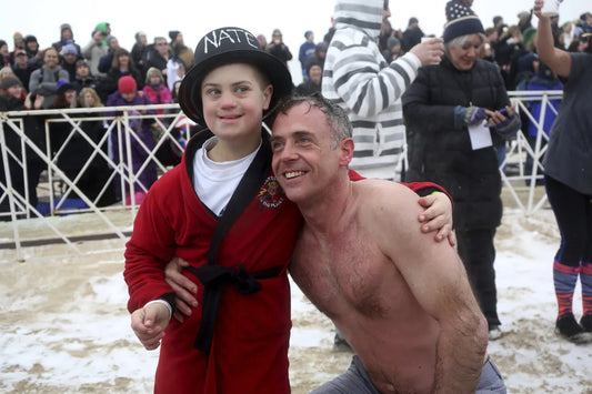 Two apparel companies that started last year are putting their profits where their hearts are in advance of Chicago Polar Plunge