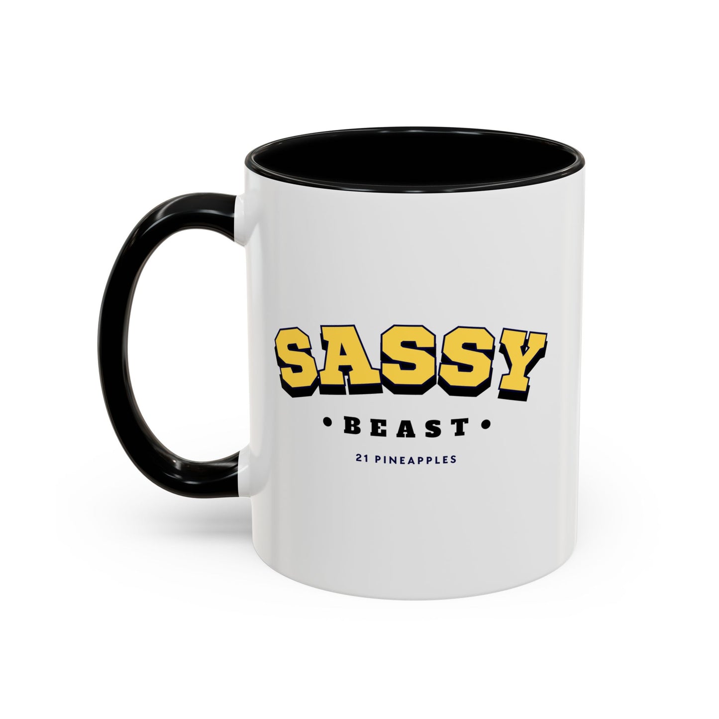 Sassy Varsity Yellow 11oz Coffee Mug