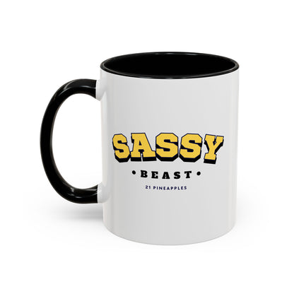 Sassy Varsity Yellow 11oz Coffee Mug