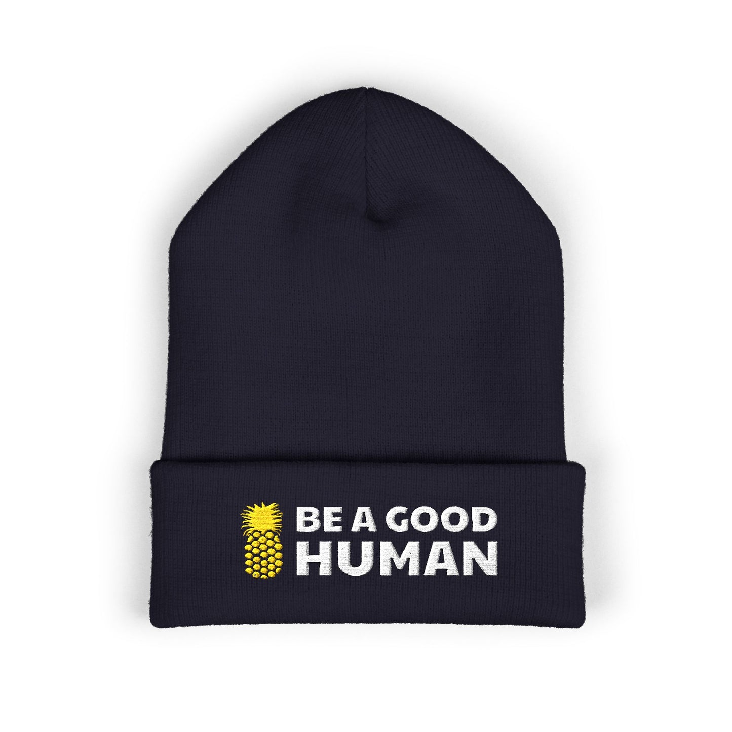 Be A Good Human Main Embroidered Beanie