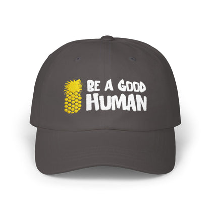 Be A Good Human Cartoon Dad Hat