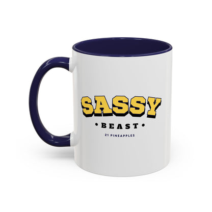 Sassy Varsity Yellow 11oz Coffee Mug