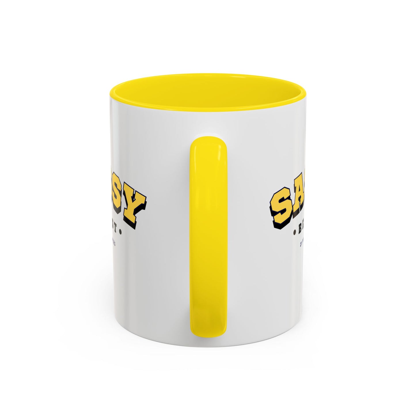 Sassy Varsity Yellow 11oz Coffee Mug