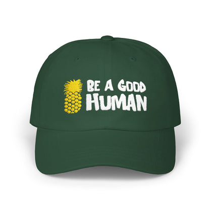Be A Good Human Cartoon Dad Hat