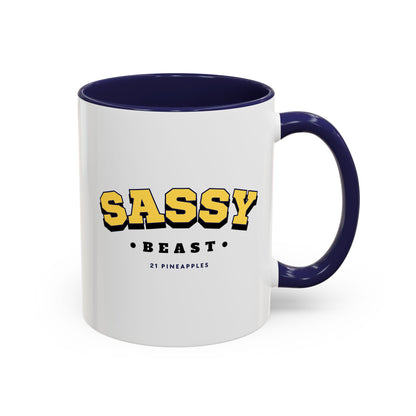 Sassy Varsity Yellow 11oz Coffee Mug