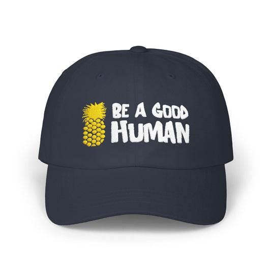 Be A Good Human Cartoon Dad Hat