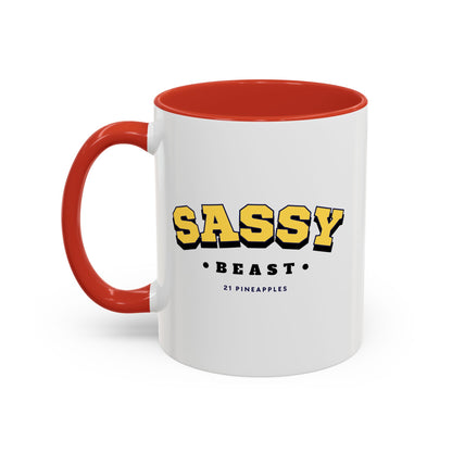 Sassy Varsity Yellow 11oz Coffee Mug