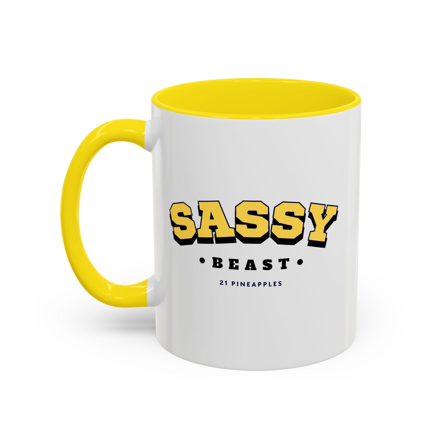 Sassy Varsity Yellow 11oz Coffee Mug