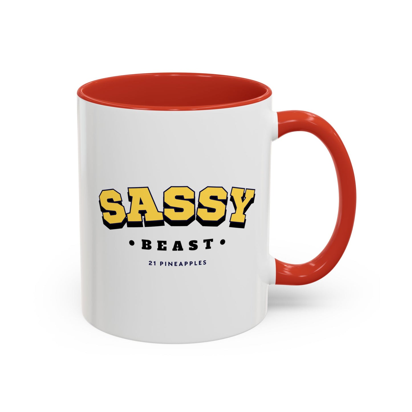 Sassy Varsity Yellow 11oz Coffee Mug