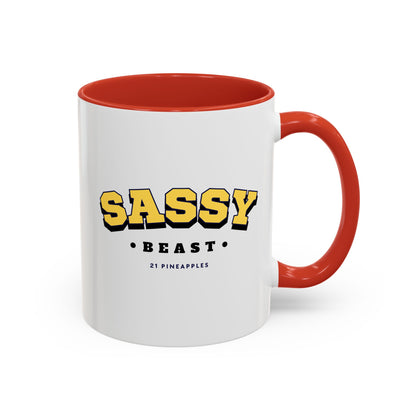 Sassy Varsity Yellow 11oz Coffee Mug