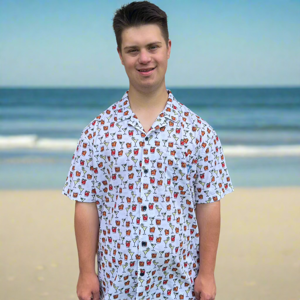 21 Pineapples "Cocktail" Button Up