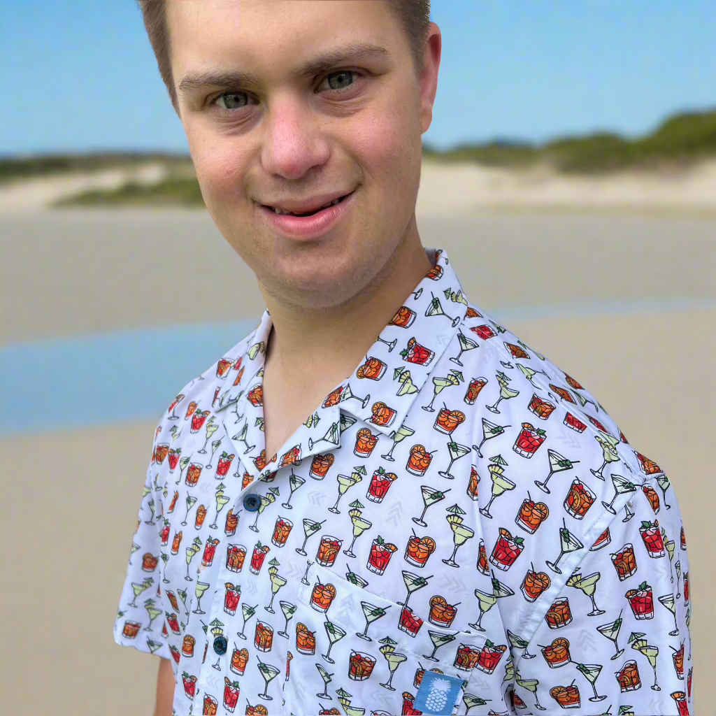21 Pineapples "Cocktail" Button Up