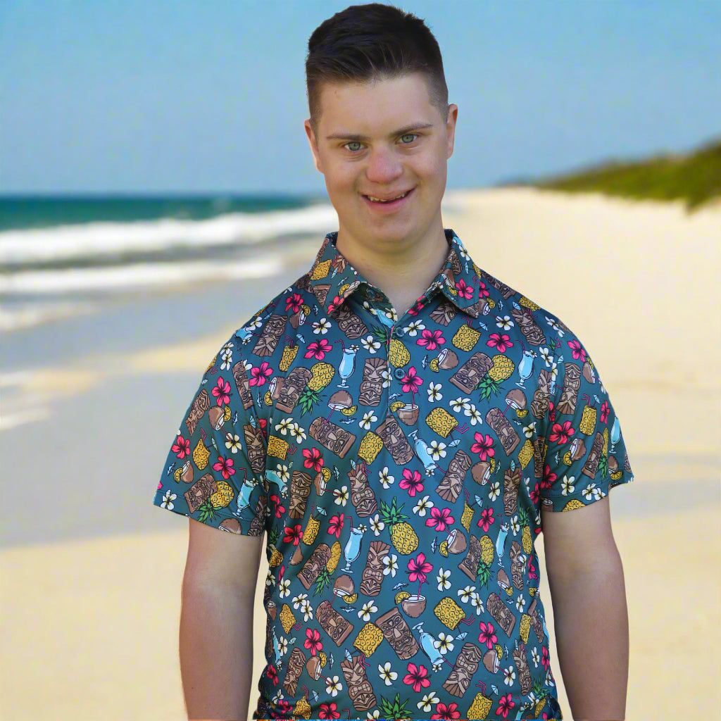 21 Pineapples "Drink Up" Polo