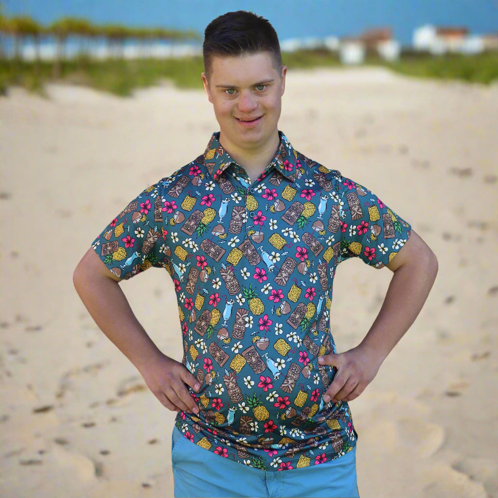 21 Pineapples "Drink Up" Polo