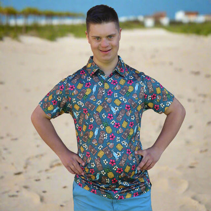 21 Pineapples "Drink Up" Polo