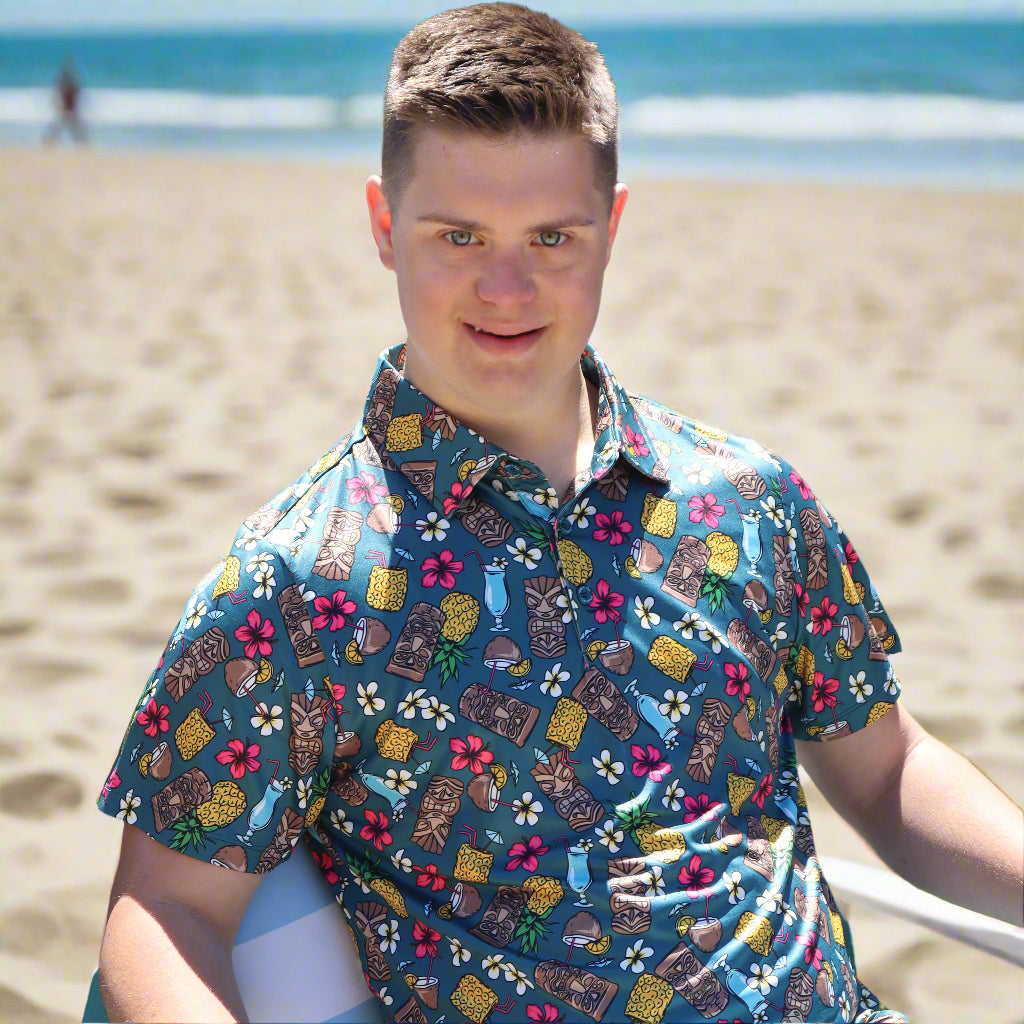 21 Pineapples "Drink Up" Polo