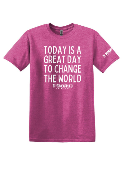 Great Day To Change The World Softstyle Tee