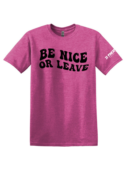 Be Nice or Leave Softstyle Tee