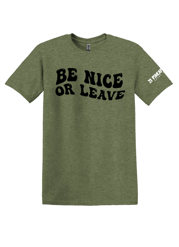 Be Nice or Leave Softstyle Tee