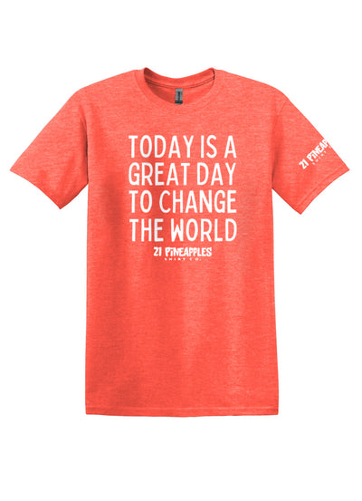 Great Day To Change The World Softstyle Tee