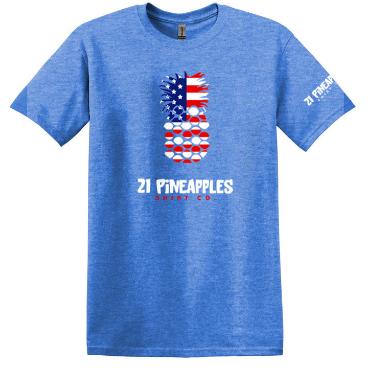 21 Pineapples American Flag Tee