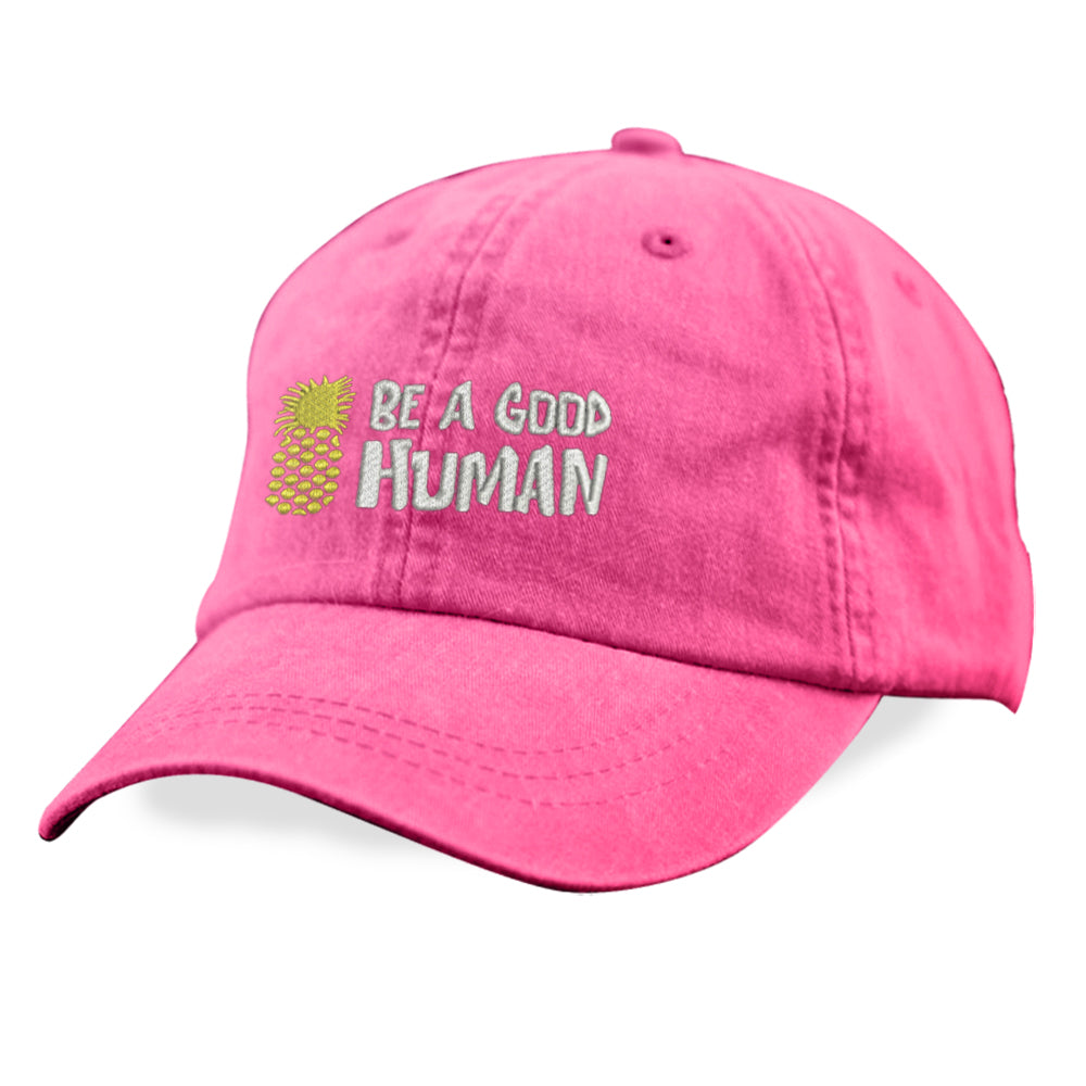 Be A Good Human Cartoon Twill Hat