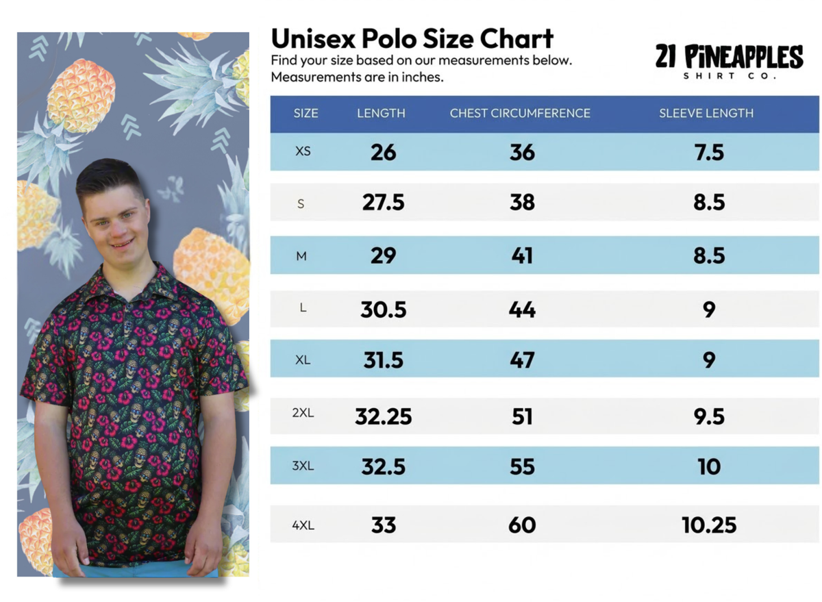21 Pineapples "Rockin' Pineapples" Polo