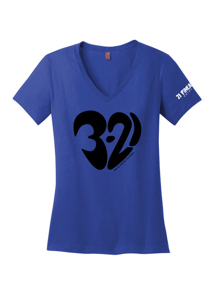 Heart Drip Women's V-Neck Tee