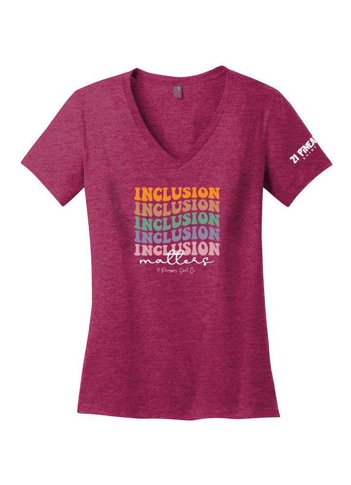 Groovy Inclusion Women's V-Neck Tee