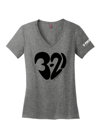 Heart Drip Women's V-Neck Tee