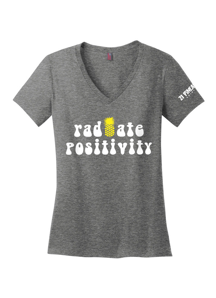 Radiate Positivity Women's V-Neck Tee