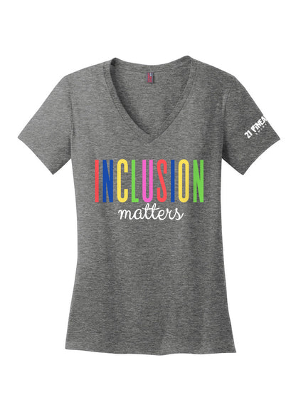 Inclusion Matters Women's V-Neck Tee