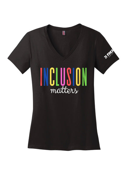 Inclusion Matters Women's V-Neck Tee