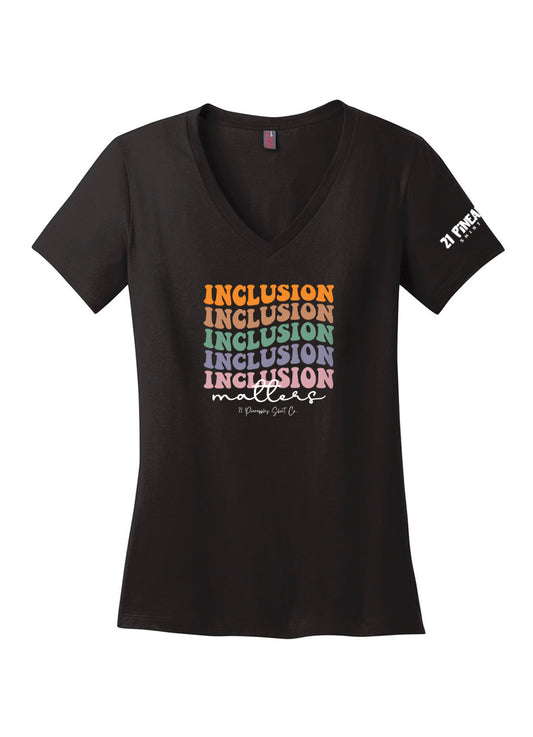 Groovy Inclusion Women's V-Neck Tee