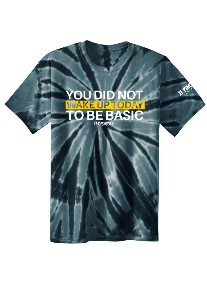 You Did Not Wake Up To Be Basic Youth Tie Dye Tee