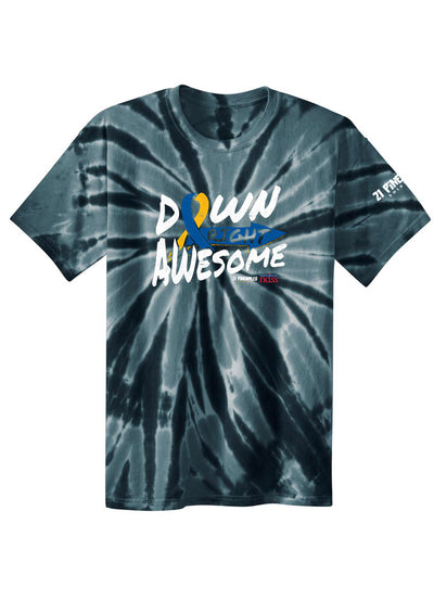 Down Right Awesome Youth Tie Dye Tee