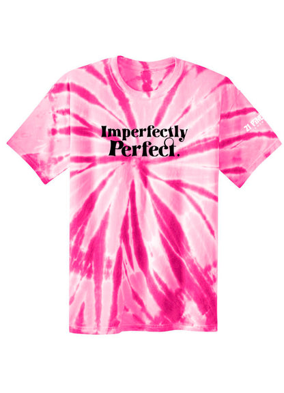 Imperfectly Perfect Black Youth Tie Dye Tee