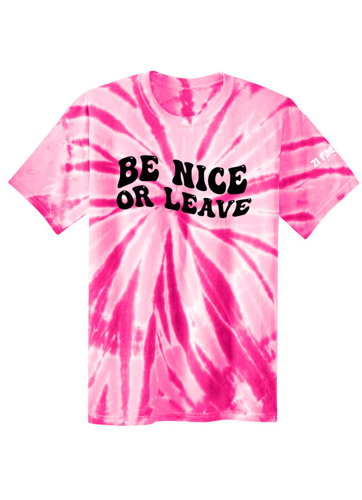 Be Nice or Leave Youth Tie Dye Tee