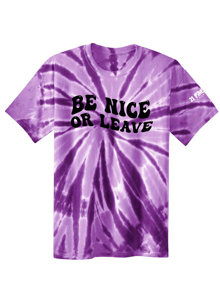 Be Nice or Leave Youth Tie Dye Tee