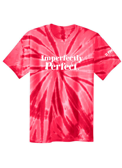 Imperfectly Perfect White Youth Tie Dye Tee